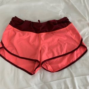 Pink Lululemon speed short